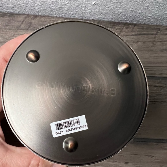 Bath & Body Works NEW 3 Wick Candle Holder Snowman With Winter Christmas Trees - Picture 4 of 4